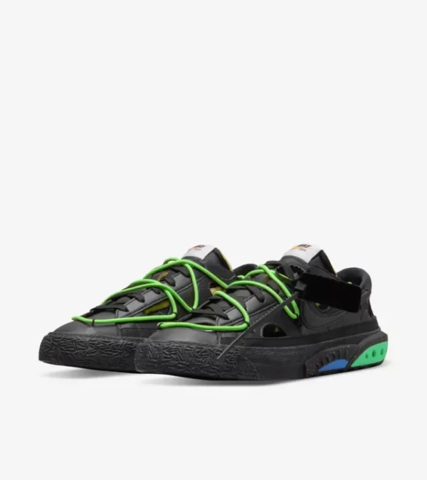 Blazer Low x Off-White ™️ Black and Electro Green